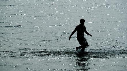 Badewetter in Berlin. 