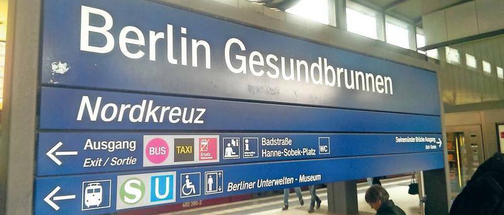 Ungesundbrunnen. Der Fernbahnhof im Norden hatte plötzlich einen neuen Zusatznamen – den die Bahn hier schon lange durchsetzen wollte, aber nicht konnte. 