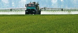 Pflanzenschutz. Um die Erträge zu steigern, bringen Landwirte Unkrautvernichtungsmittel wie Glyphosat aus. 