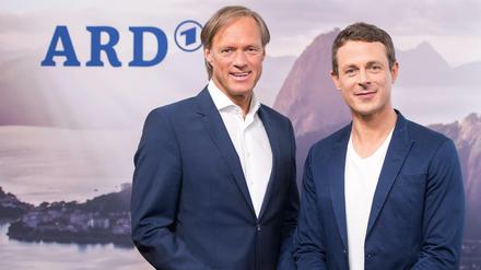 Gerhard Delling (links) und Alexander Bommes übernehmen die Live-Berichterstattung im Ersten aus Rio