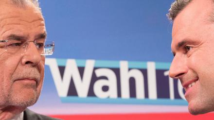 Die Kontrahenten der österreichischen Präsidentschaftswahl: Alexander Van der Bellen (links) und Norbert Hofer