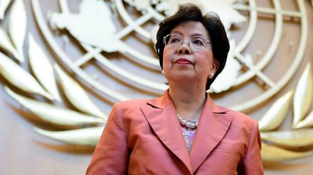 Entschlossen. Die WHO-Generaldirektorin Margaret Chan mahnte die 3500 Teilnehmer der Weltgesundheitsversammlung, ihrer Verantwortung gerecht zu werden. 