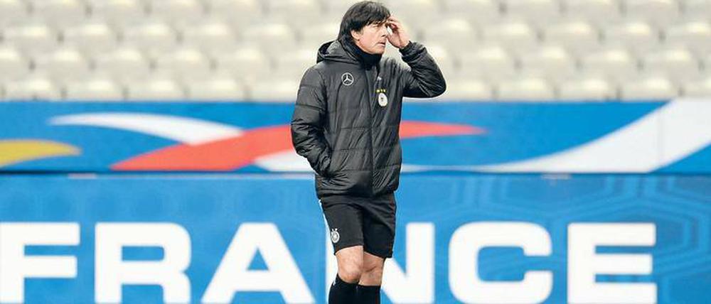 Jetzt geht’s los! Joachim Löw, Trainer des Weltmeisters, der auch Europameister werden will.