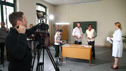 Filmdreh in Berlin-Steglitz für den Kurzfilmwettbewerb "99sec."