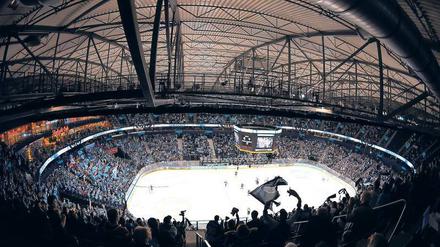 Deutschlands schönste Halle? Kann schon sein. Aber Eishockey wird neben dem Volksparkstadion womöglich erst einmal nicht mehr gespielt. 