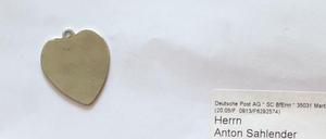 "Herzlichen Dank" - in diesem Briefumschlag kam das Portemonnaie zu seinem Eigentümer zurück - samt Herzchen.