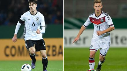 Julian Weigl (l.) und Joshua Kimmich sind als Konkurrenten um einen Platz im EM-Aufgebot nominiert.
