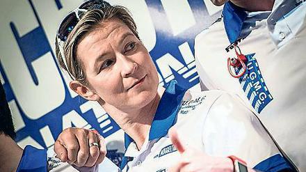 Hat jetzt auf dem Eis ihr eigenes Team. Claudia Pechstein. 