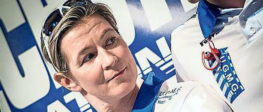Hat jetzt auf dem Eis ihr eigenes Team. Claudia Pechstein.