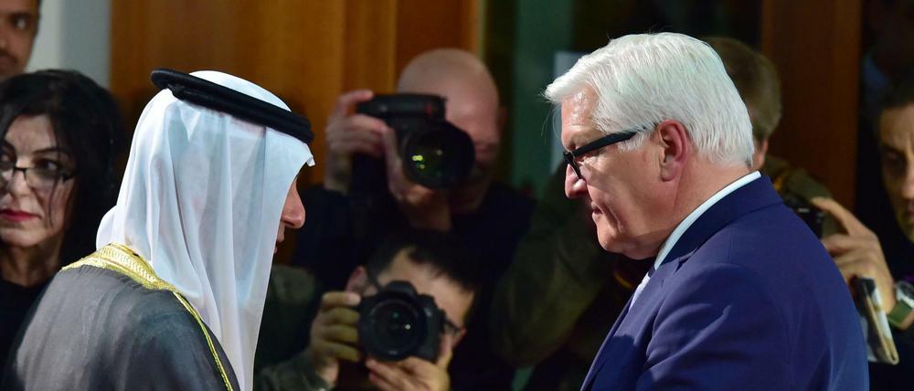 Der saudische Außenminister Adel Al-Dschubair traf sich in Berlin mit seinem deutschen Kollegen Frank-Walter Steinmeier.