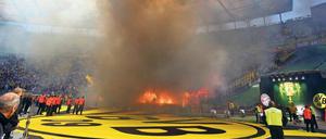 Ziemlich starke Rauchwolke.