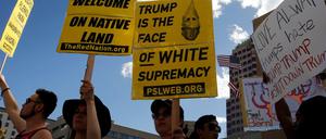 In Albuquerque protestierten zahlreiche Bürger gegen Donald Trump.