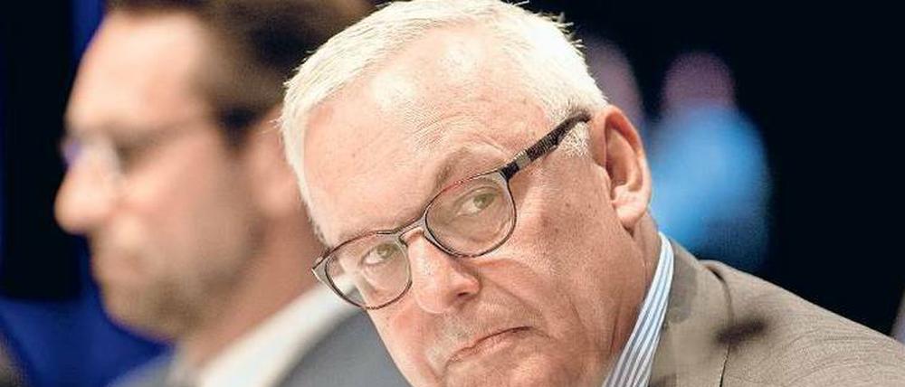 Warum so grimmig, alter und neuer Präsident? Werner Gegenbauer.