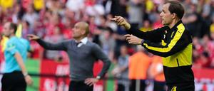 Brüder im Geiste. Thomas Tuchel (r.) und Pep Guardiola lieferten sich mit ihren Teams einen Schlagabtausch auf taktisch hohem Niveau.