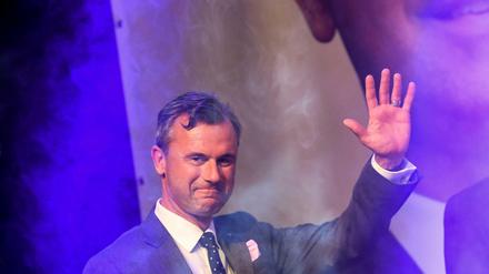 FPÖ-Kandidat Norbert Hofer am Wahlabend in Wien