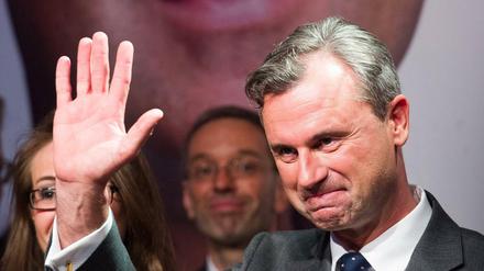 Der unterlegene Kandidat. Norbert Hofer von der FPÖ. 