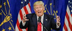 Der Republikaner Donald Trump beim Wahlkampf. 