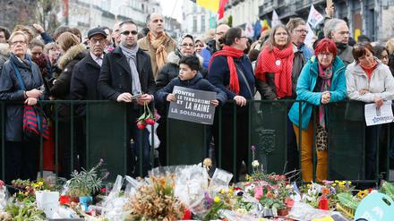 Marsch gegen den Terror in Brüssel nach den Anschlägen vom 22. März.
