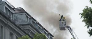 Feuer im ehemaligen Hotel Bogota.