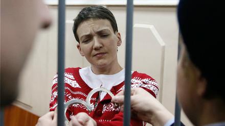 Die ukrainische Kampfpilotin Nadija Sawtschenko.