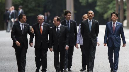 Die Regierungschef der G 7.