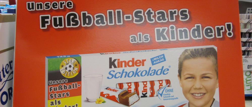 Kinderschokolade in einem Berliner Supermarkt.