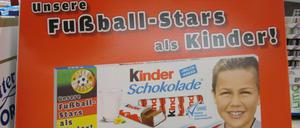 Kinderschokolade in einem Berliner Supermarkt.