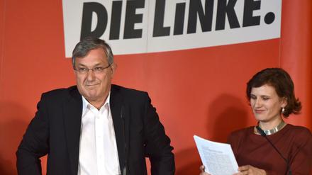 Der Parteivorsitzenden der Linken, Bernd Riexinger und Katja Kipping