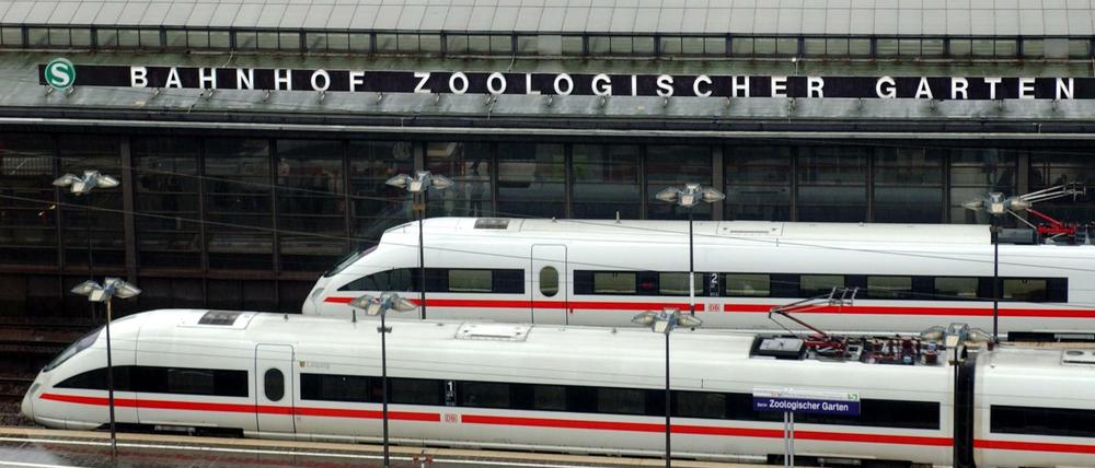 Kinder, so war das früher im Westen. Hier hielten die ICE-Züge am Zoo.