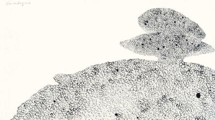 Songwen Sun-Von Berg: "Aussicht", 2016, Tusche auf Papier,