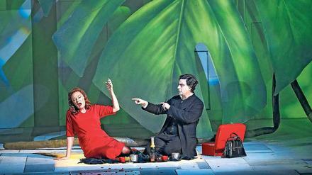 Rendezvous im Geiste. Magdalena Kozena als angebetete Juliette und Rolando Villazon als die Liebe suchender Buchhändler Michel.