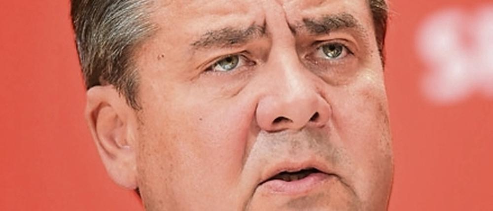 Der SPD-Parteivorsitzende und Vizekanzler Sigmar Gabriel