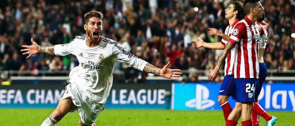 Sergio Ramos nach seinem Treffer zum 1:1 im Campions-League-Finale vor zwei Jahren.