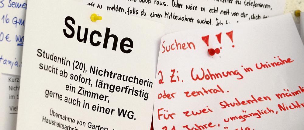 Für Studenten ist die Wohnungssuche oft nicht einfach.