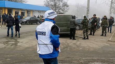 In der Ukraine sind 40 Deutsche als Beobachter für die OSZE im Einsatz.