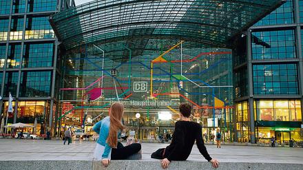 Der Berliner Hauptbahnhof.