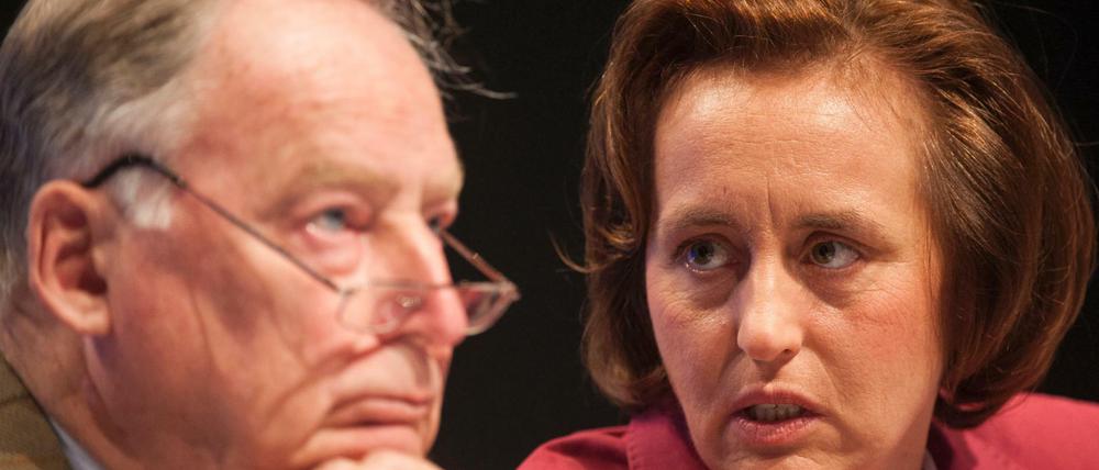 Beatrix von Storch (r), stellvertretende Vorsitzende der AfD mit Alexander Gauland, Fraktionsvorsitzender der AfD in Brandenburg. 