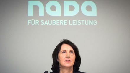 Die Vorstandsvorsitzende der Nada, Andrea Gotzmann, verurteilt das systematische Doping in Russland und tut dies auch laut kund. 