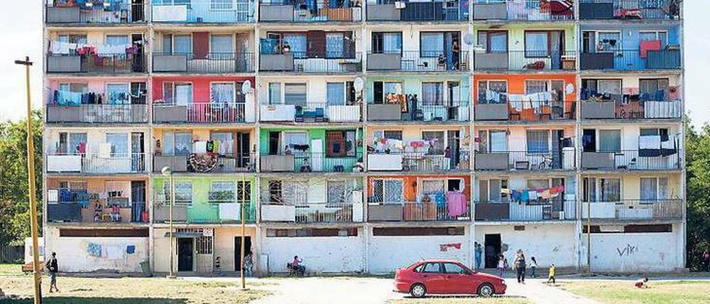 Bunt und grell: Plattenbau-Patchwork in Košice-Luník IX.