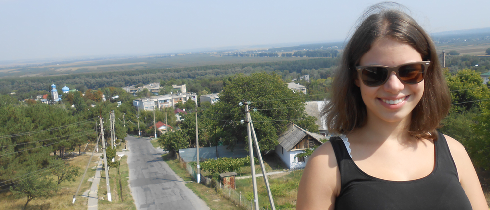 Emily Kopera während ihres FSJ in der Republik Moldau.