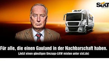 Der Autovermieter Sixt hat für einen jeden einen Umzugswagen, selbst für AfD-Vize Alexander Gauland.