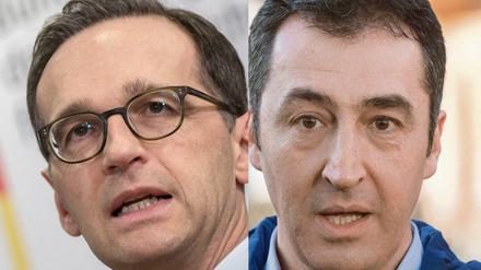 Berichten von massiven Drohungen: Heiko Maas (links) und Cem Özdemir.