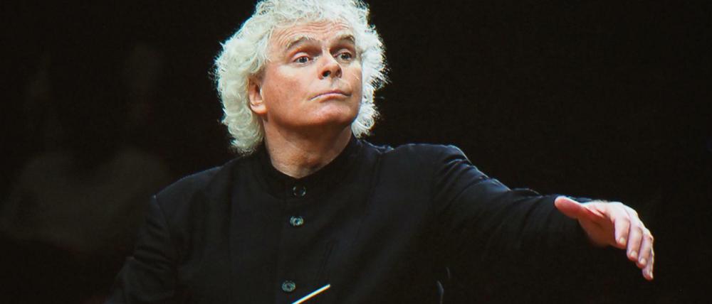 Simon Rattle, Chef-Dirigent der Philharmoniker.