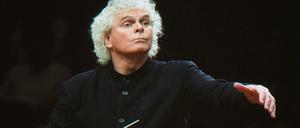 Simon Rattle, Chef-Dirigent der Philharmoniker.