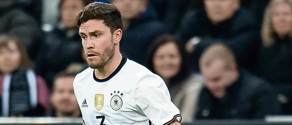 Jonas Hector ist der einzige Linksverteidiger in der Nationalelf.