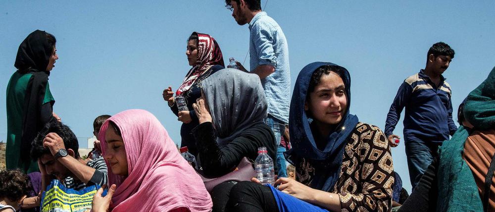 Mehr als hundert Flüchtlinge strandeten in der vergangenen Woche im Nordosten Kretas.