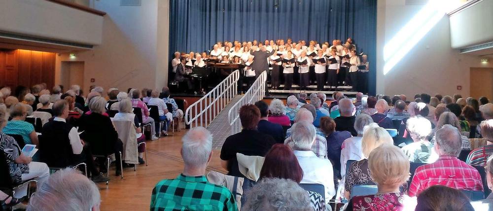 Die Chorvereinigung Spandau beim Liedertag 2015.