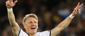 Bastian Schweinsteiger nach seinem Tor gegen die Ukraine.