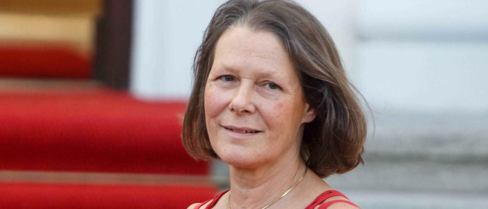 Christina Rau im vergangen Jahr beim Staatsbesuch der Queen vor dem Schloss Bellevue.