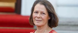 Christina Rau im vergangen Jahr beim Staatsbesuch der Queen vor dem Schloss Bellevue.